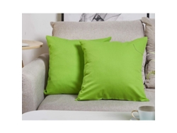 2026-fundas De Almohadas Decorativas De Lino De Algodón 100% Hecho A Mano, 18x18 Pulgadas, Verde Manzana (2 Unidades)
