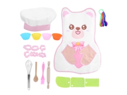 Juego De Cocina Y Repostería Para Niños Con Delantal Y Gorro - Juguete De Rol