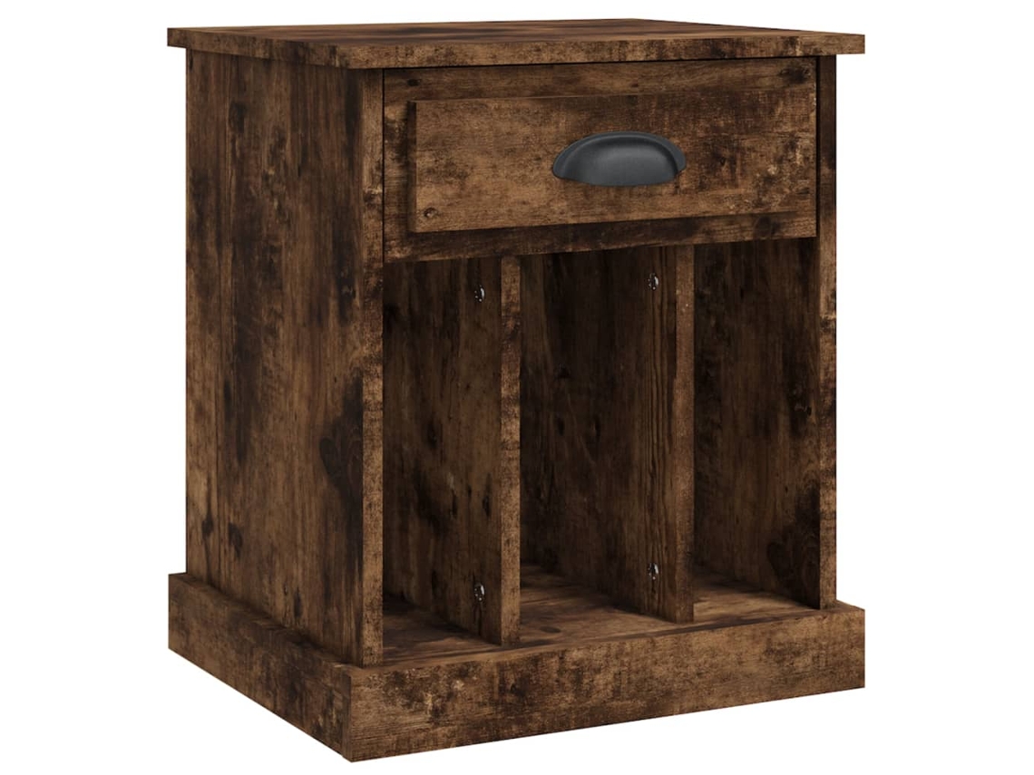 Mesita de noche 43x36x50 cm Color Roble Ahumado MAISON EXCLUSIVE