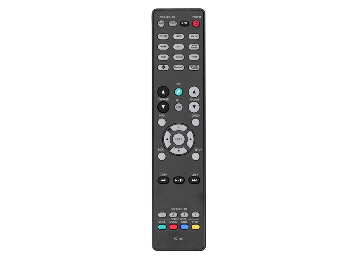Repuesto Para Control Remoto De Tv Lcd Rc-1217 Negro