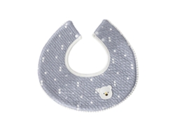 Baberos de bebé de algodón ajustables y absorbentes con estampado de osos y conejos, suaves y cómodos, baberos para recién nacidos, volantes