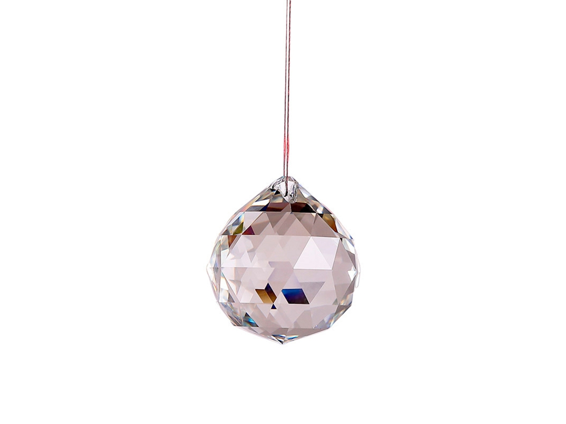 Atrapasol de bola de cristal facetada, forma de arcoíris, tamaño de 60 mm, ideal para decoración del hogar y hotel, adorno de cristal.