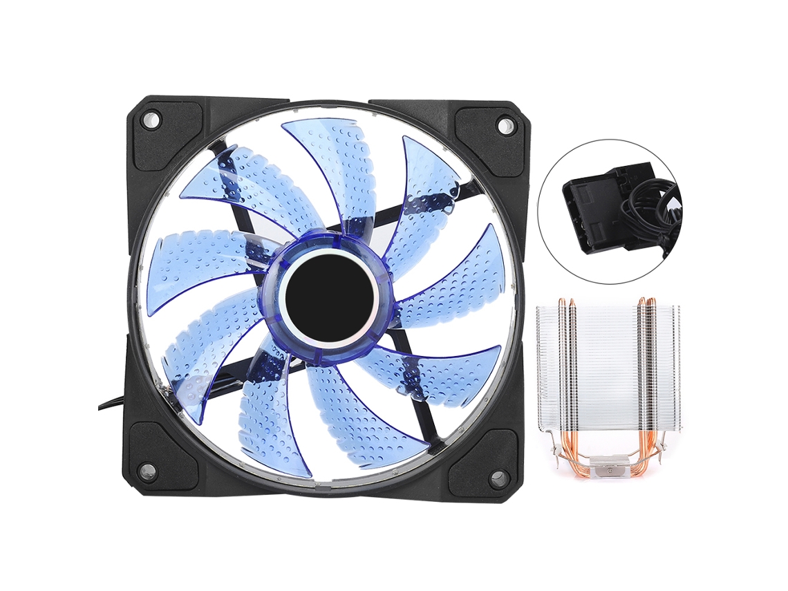 Refrigerador De Cpu 6 Tuberías De Latón Ultra Silencioso 775 1155 1366 Ventilador De Escritorio Azul