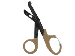Tijeras De Vendaje De Acero Inoxidable Con Dientes Finos Herramienta De Primeros Auxilios Emergencia Color Lodo