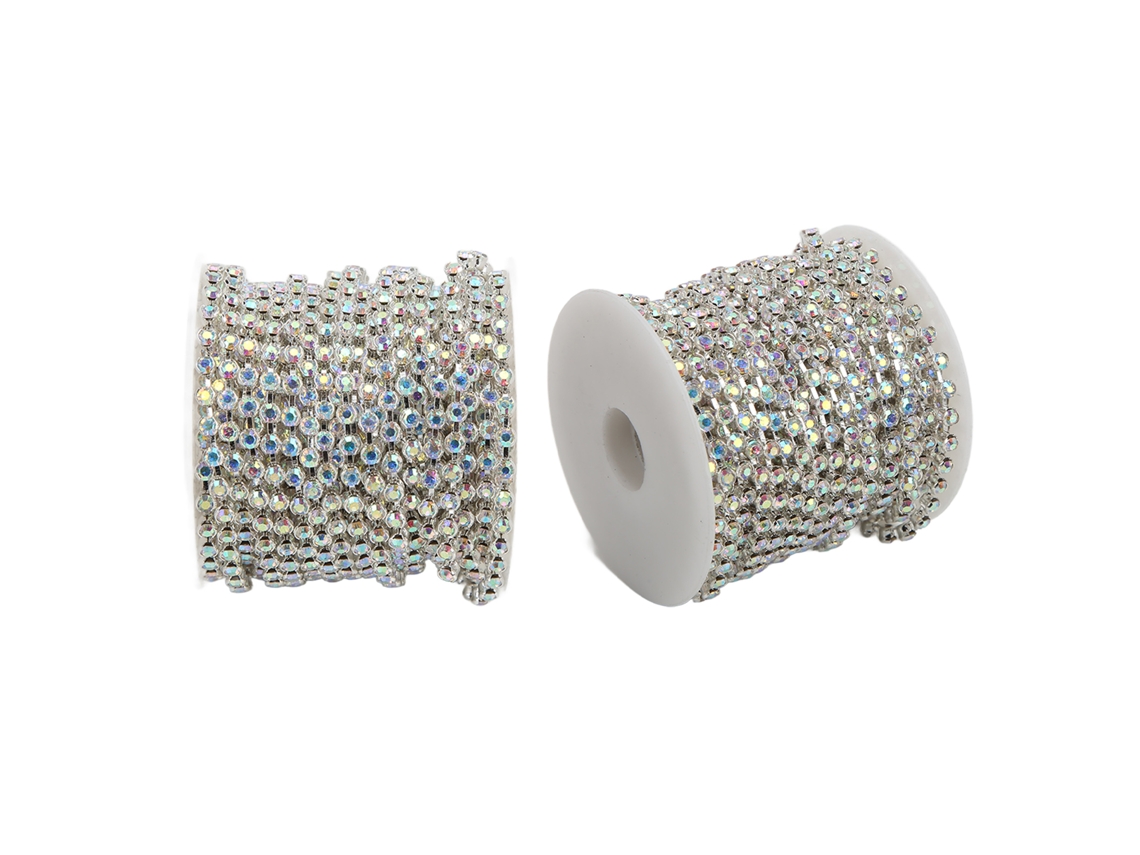 Recorte De Diamantes De Imitación De 10 Yardas, Resistente A La Oxidación, Superficie Brillante, Diseño Elegante Para Decoración.
