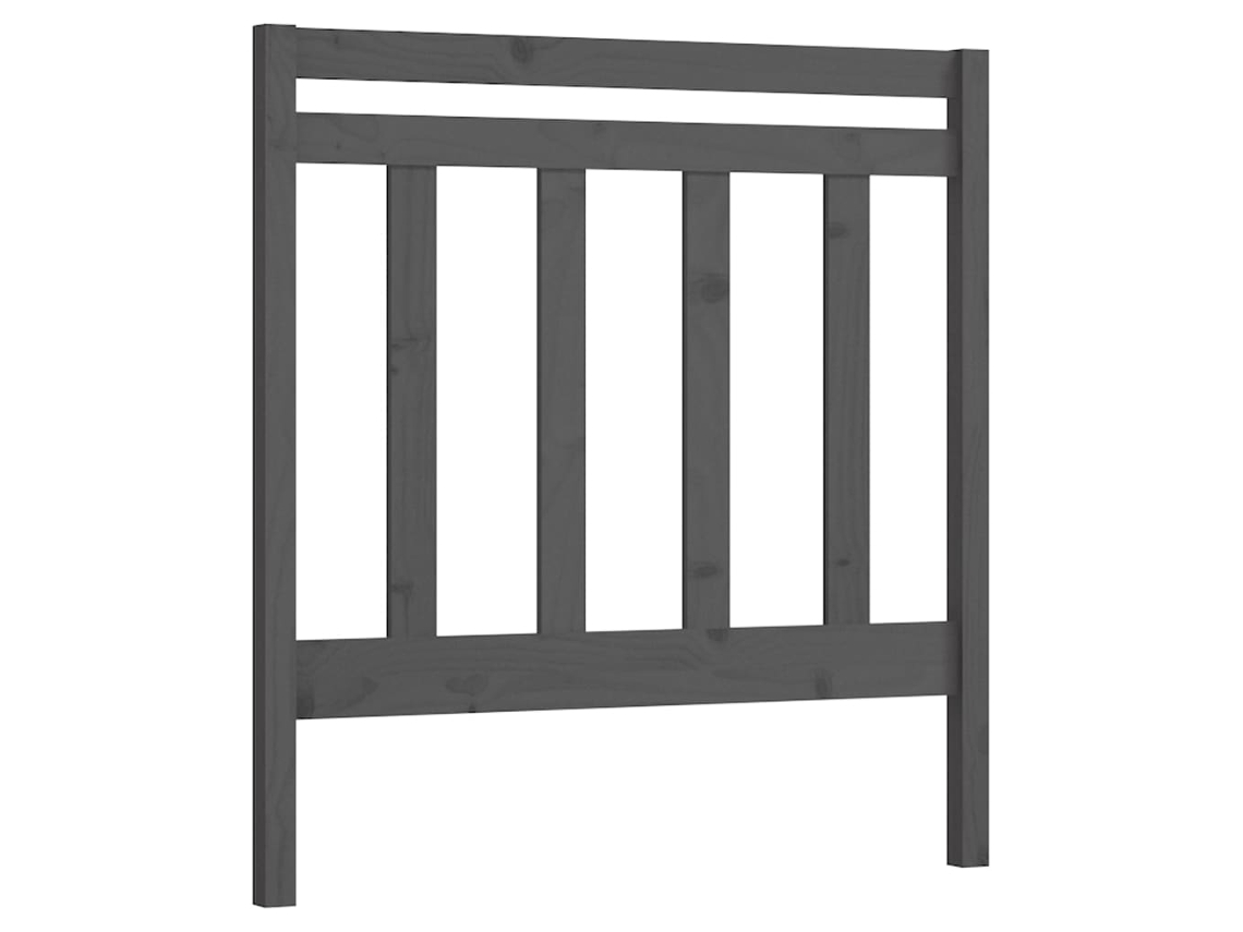 Cabecero de cama 106x4x100 cm Pino macizo Gris MAISON EXCLUSIVE