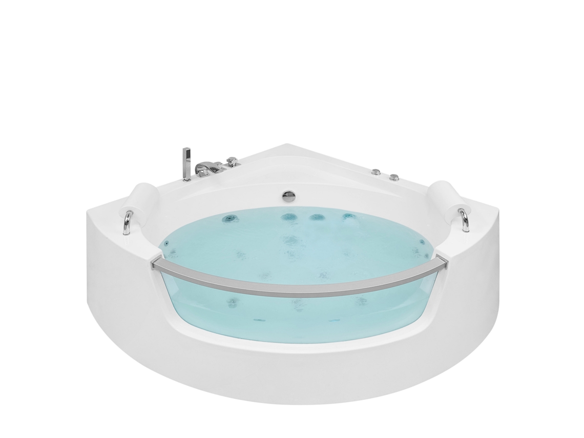 Bañera de hidromasaje BELIANI Mangle de Acrílico Blanco 150x201x57
