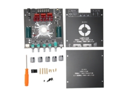 Placa amplificadora Bluetooth de 2.1 canales para subwoofer Hi-Fi con control de graves y agudos, módulo de 15V-36V