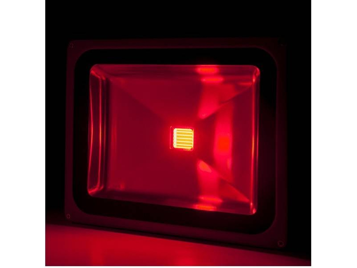 Proyector Led 50w 4.250lm Ip65 Brico Rojo 40.000h