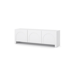 Muebles Tv FURNLUX Arco (Blanco, Madera Contrachapada - 150X35X49 Cm)