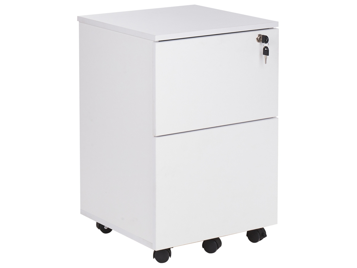 Mueble de oficina BELIANI Johnson de Tablero de fibra Blanco 40x40x62