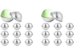 Juego De 40 Moldes Metálicos Para Bolas De Baño Para Manualidades Y Suministros.