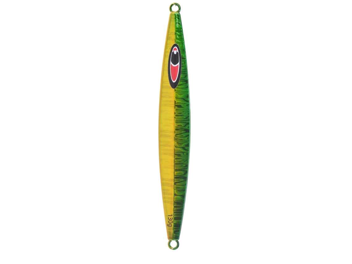 Danu26-lures De Pesca De Placa De Hierro Sumergible Rápido Con Ojos 3d Luminosos Para Pesca En Mar Profundo Verde