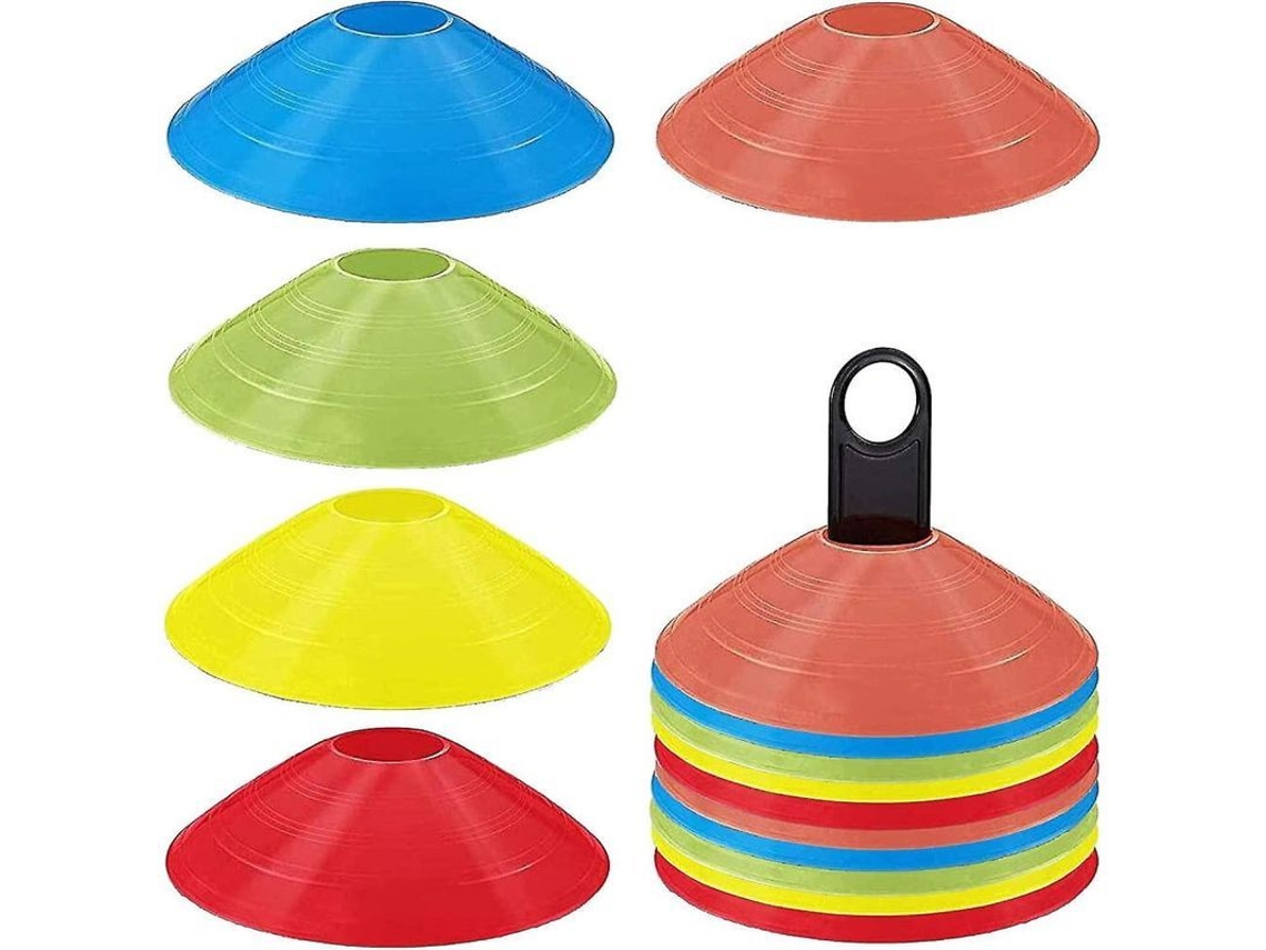 16 Conos De Entrenamiento De Fútbol, Conos De Plástico Con Soporte Para Deportes Infantiles, Sgr