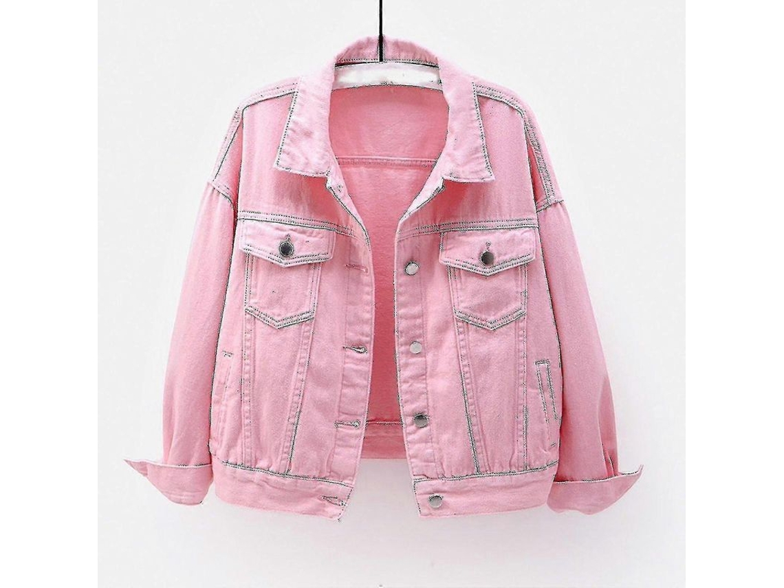 2026-abrigos De Mujer Para Primavera Y Otoño Chaqueta De Jean De Manga Larga Caliente Sólido S2024123017298