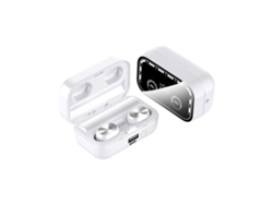 Auriculares YEMAESRE Intrauditivos Bluetooth Inalámbricos con Micrófono Incorporado en Caja de Carga Blanco