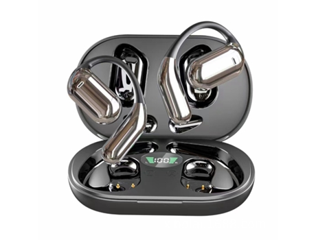Auriculares inalámbricos con oreja abierta, auriculares inalámbricos con clip Auriculares inalámbricos con pantalla digital, auriculares CHRONUS