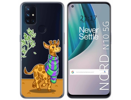 Carcasa OnePlus Nord N10 5G TUMUNDOSMARTPHONE Dibujos Transparente Multicolor