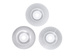 Juego De 3 Discos Para Trabajar La Madera, Para Pulidora Angular, 4 Pulgadas, Formas Planas, Biseladas Y Curvas.
