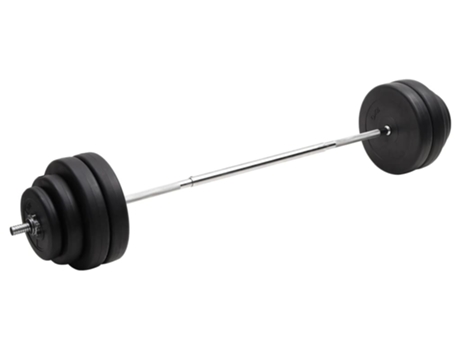 vidaXL Mancuerna con discos 60 kg