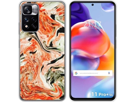 Carcasa para Xiaomi Redmi Note 11 Pro+ Plus 5G TUMUNDOSMARTPHONE Dibujos Mármol 12 Multicolor