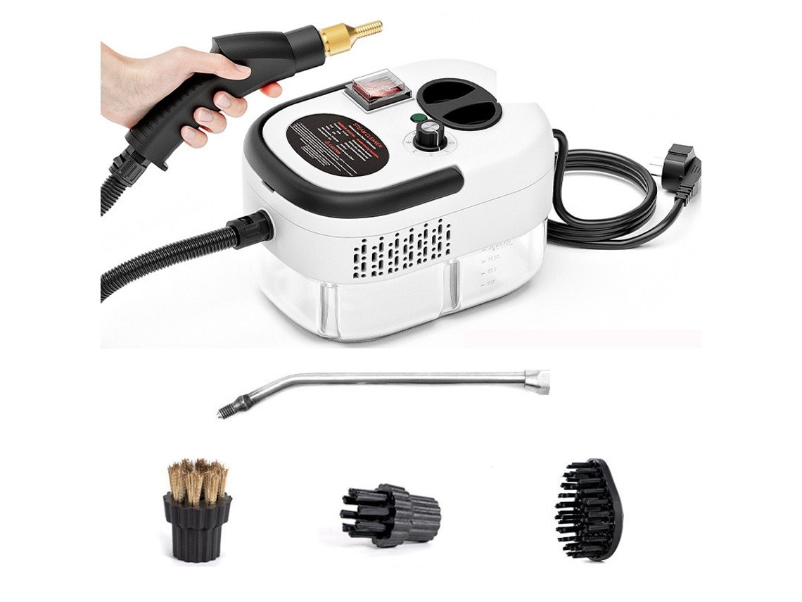 Limpiador A Vapor De Alta Temperatura Y Alta Presión De 2500 W, 6 Modos Ajustables Para Limpieza De Cocina Y Automóvil, Blanco Gertiz