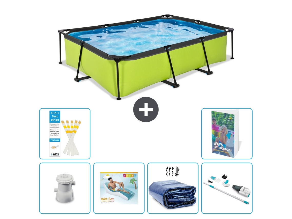 Exit-toys Piscina Exit Retangular - 300x200x65 Cm - 7-peças S261