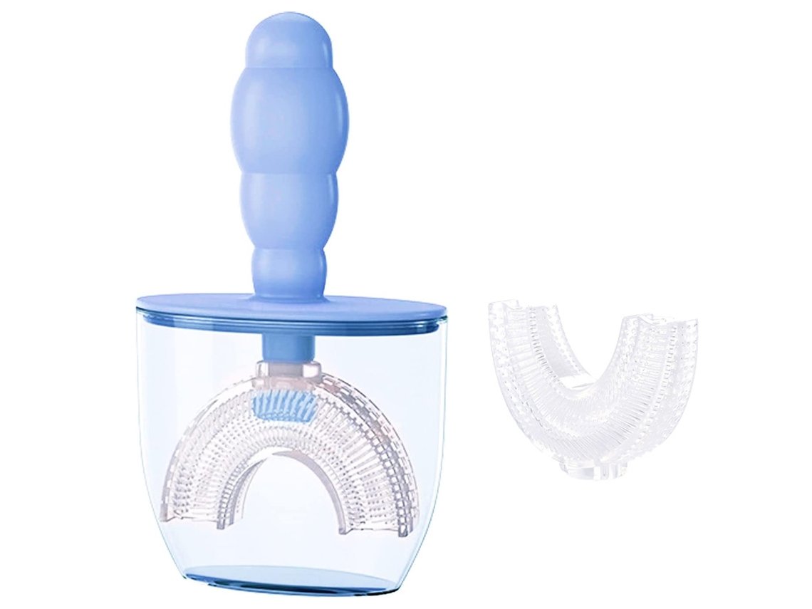 Cepillo de dientes en forma de U, cepillo de dientes manual para la limpieza bucal de los niños Kofihety