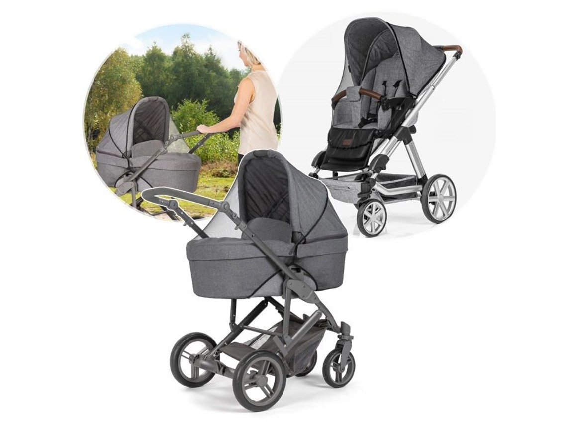87021 Mosquitera universal para cochecitos deportivos, color negro Reer