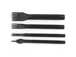 Kit de 4 picos de punta de corte galvanizados negros (para bricolaje)