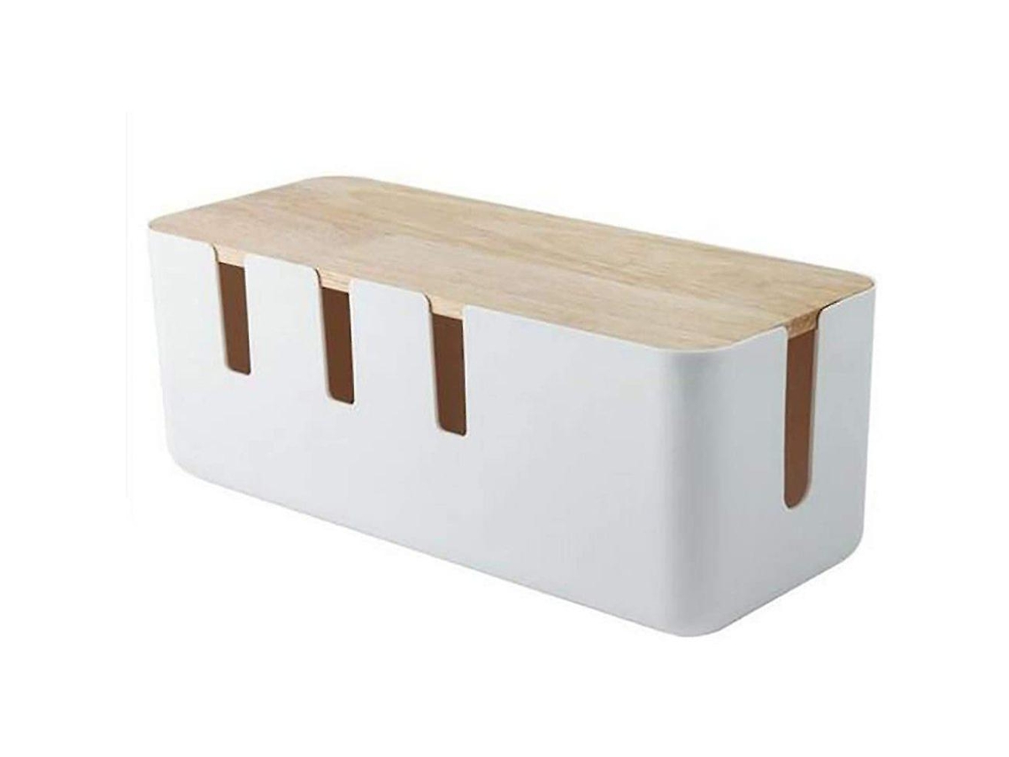 Caja organizadora de cables grande para almacenar y gestionar cables de extensión