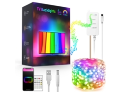 Led Rgb Wifi Smart Tv Retroiluminación Usb 5v Ip44 Ambient Strip, 3m