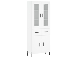 Maison Exclusive - Aparador Alto Madera Contrachapada Blanco 69,5x34x180 Cm