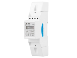 Medidor Eléctrico Digital Monofásico 220v 2p Para Riel Din 5(30)a Kwh