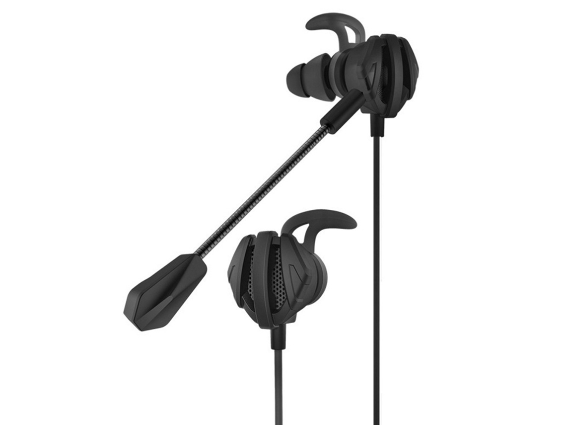 Auriculares Gaming Cableados Con Micrófono, Auriculares De Computadora Con Graves Profundos, Color Negro