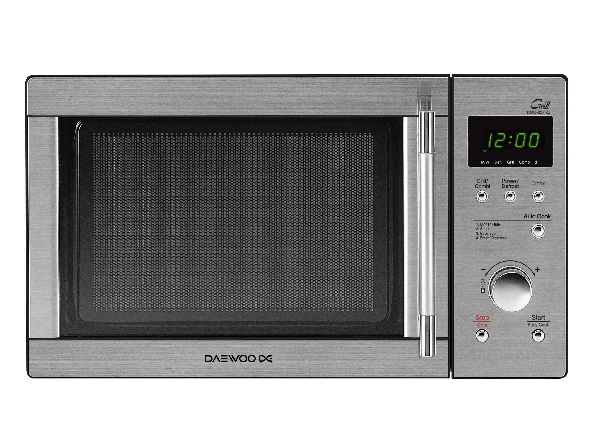 Microondas Daewoo Kog837rs 23l grill inoxidable con 800w 837 libre instalacion 23 winia wkog837rs 800w. kog837