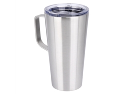 KOFIHETY Taza de Café de Acero Inoxidable 16oz, Taza para Agua, Leche, Té o Cerveza con Asa y Tapa