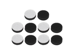 10 Almohadillas De Esponja De 25 Mm Con Cierre De Velcro Para Lijar Y Pulir, Con Función De Amortiguación.