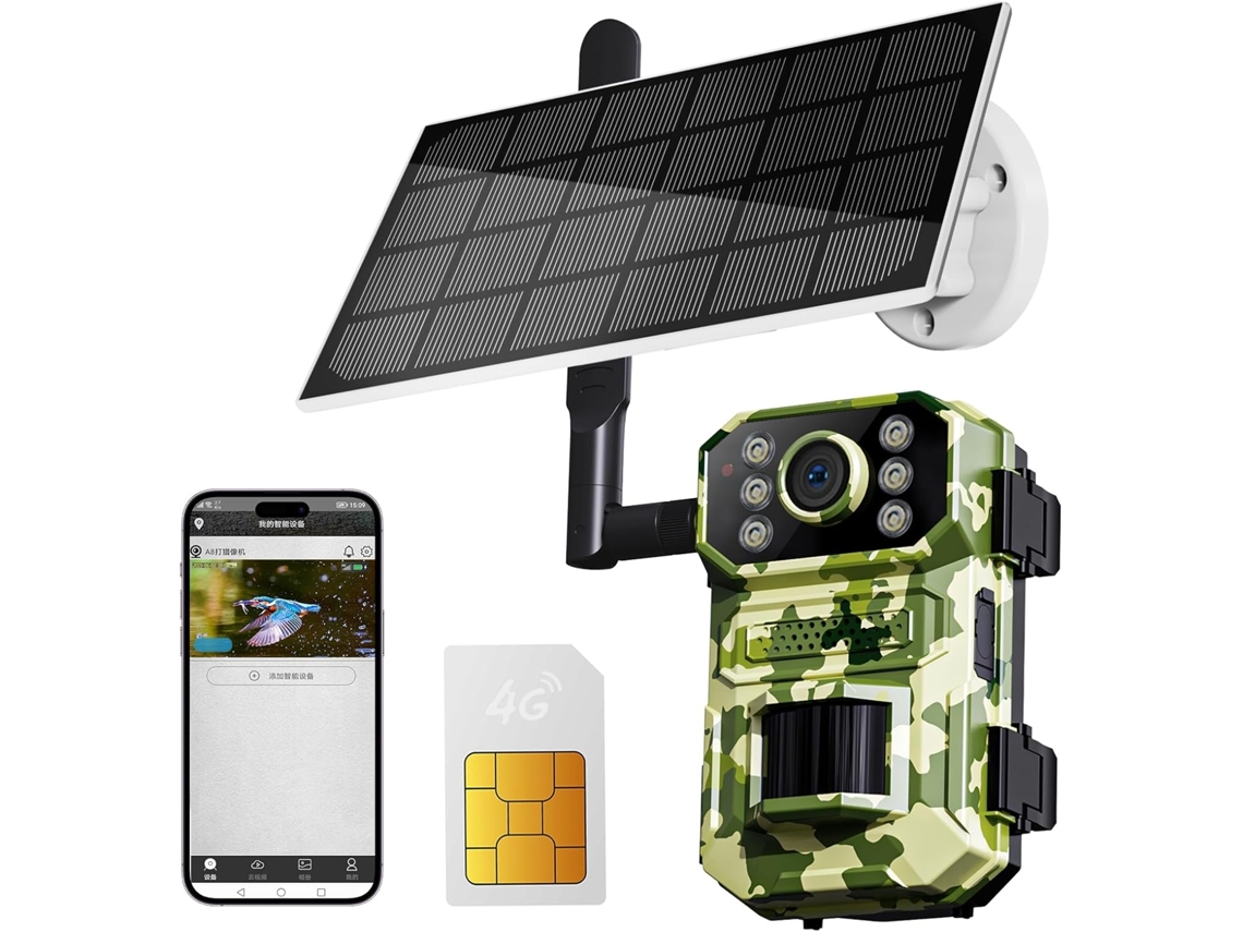 Cámara De Seguimiento Inteligente, Visión Nocturna Hd, Resistencia Al Agua Ip65, Velocidad De Disparo De 0,3 S, Video Y Fotos En Vivo 2k (ve