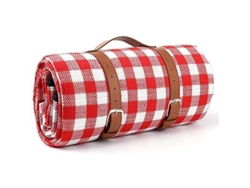 Manta De Picnic Grande De 3 Capas, Impermeable, Práctica Para Verano Y Primavera, Con Estampado A Cuadros.