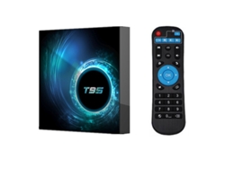Box Smart Tv T95 Android 10 4GB 32GB 64GB Allwinner H616 Quad Core 1080P H.265 4K 2GB 16GB Android 10.0 Set black_4GB + 32GB con teclado i8
