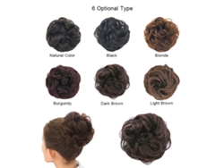Extensión De Pelo Para Moño Desordenado Con Scrunchie Para Mujeres, Pelo Sintético Resistente Al Calor, Natural Y Cómodo