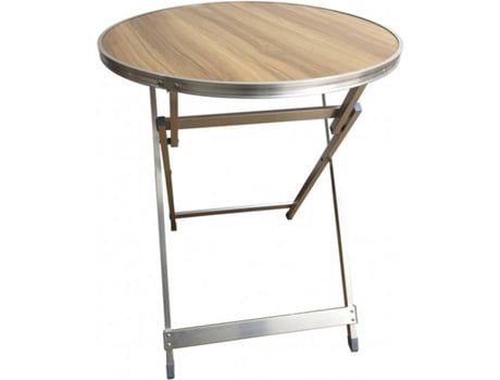 Mesa de LA BOLATA Aluminio Plegable Marrón (60x70 cm) | Worten.es