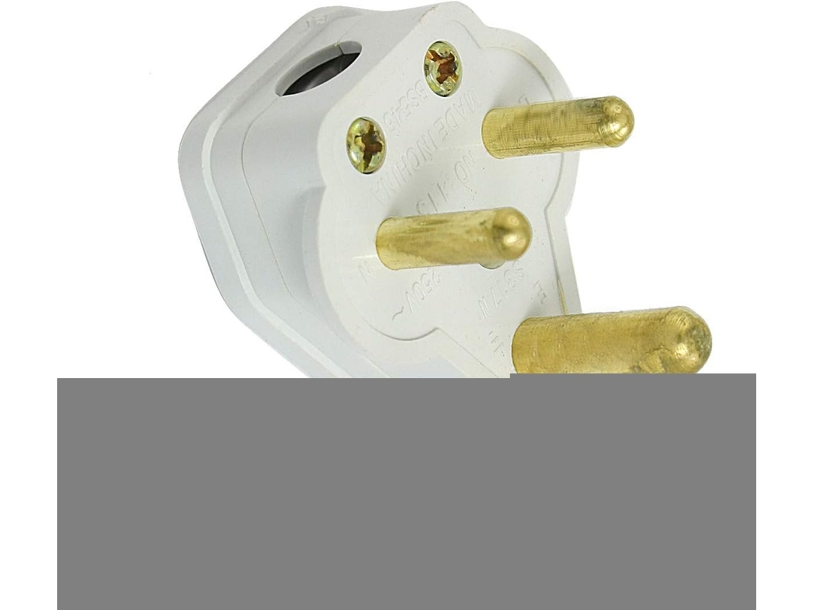 Adaptador De Pared Pequeño Para Sudáfrica - Enchufe Blanco Ca 250v 5a (1c3792c456bb50b2d25eff0b86...