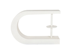 Consola Mdf Rugoso Blanco 110x30x77cm