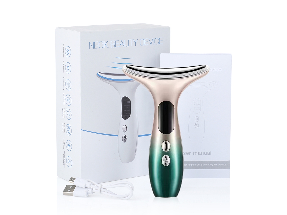 (verde) Microactual Instrumento Del Adelgazar Facial, Instrumento De La Belleza Del Cuello, Instrumento Del Rejuvenecimiento De La Piel