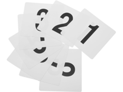 Besportble Números De Tarjetas De Números De Mesa De Plástico Y Asientos Tiene Una Excelente Practicidad Y ...