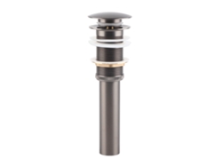 Desagüe emergente de cobre G1 1/4 para lavabo de baño sin rebosadero (orbe)
