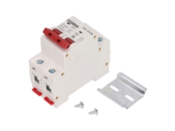 Disyuntor Mcb 2p Dc 1000v 40a, Interruptor De Protección, Capacidad De Ruptura De 6ka, Para Uso Doméstico.