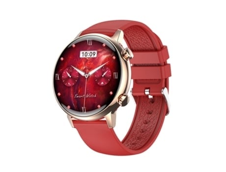 Monitoreo de Salud Relojes Inteligentes Deportivos Ip67 Impermeable Rojo AUJEZON